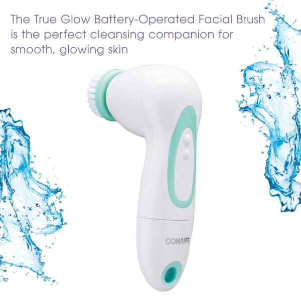 True Glow by Conair Battery Operated Facial Cleansing Brush