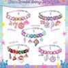 Charm Bracelet Making Kit & Unicorn/Mermaid Girl Toy- ideal Crafts for Ages 8-12 Girls who Inspire Imagination and Create Magic with Art Set and Jewelry Making Kit