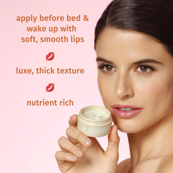 Hempz Hydrating Lip Sleeping Mask - Whipped Vanilla (.70 Oz.) | Overnight Hydrating Lip Balm for Dry Lips, Lip Repair, Chapped Lip Treatment & Nourishment for Women