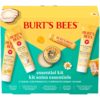 Burt's Bees Gift Ideas - Essentials Everyday Set, 5 Travel Size Products - Deep Cleansing Cream, Hand Salve, Body Lotion, Foot Cream and Original Lip Balm