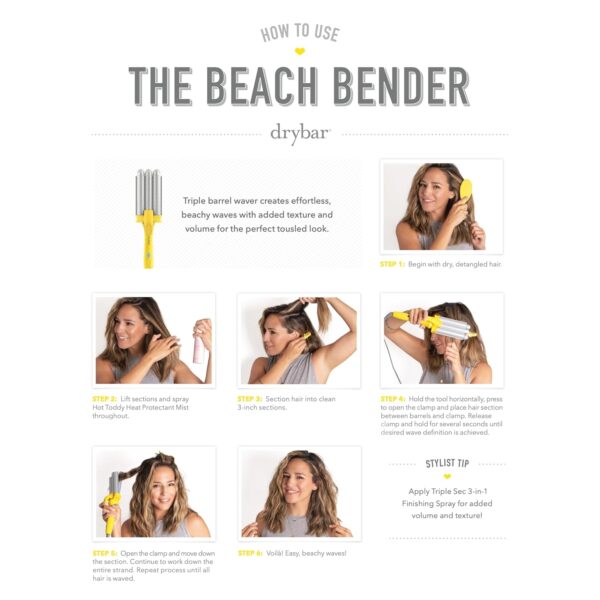 Drybar The Beach Bender Triple Barrel Waver
