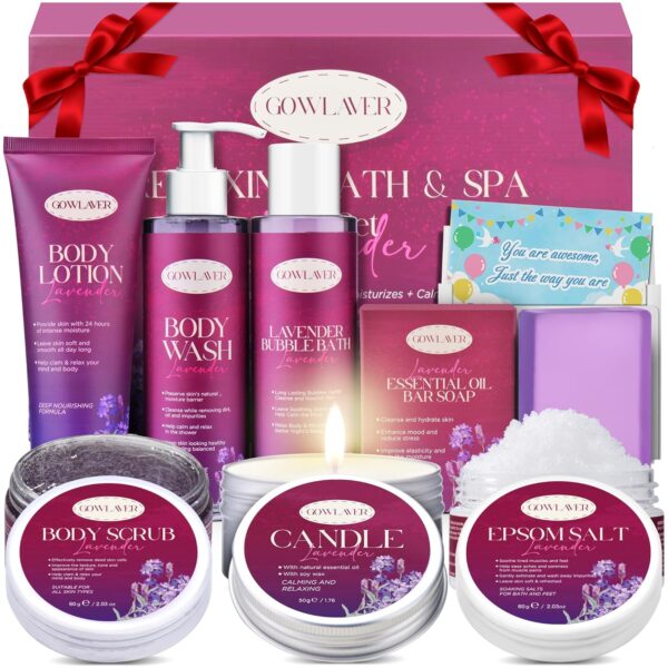 Gifts for Women,Relax Stress Relief Birthday Gifts for Women Spa Basket Self Care Package Her Mom Sister Wife Teen Best Friend Valentine Mothers Day Gift Regalos Para Mujer Christmas Stocking Stuffers