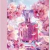 55th Birthday Card for Women - Fabulous Floral Perfume Bottle - Happy Birthday Cards for 55 Year Old Woman, 5x7 Inch Female Bday Greeting Cards