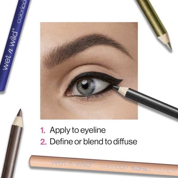 wet n wild Color Icon Kohl Eyeliner Pencil, Rich Hyper-Pigmented Color, Smooth Creamy Application, Long-Wearing Matte Finish Versatility, Cruelty-Free - Simma Brown Now! (Packaged)