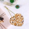 Christmas Ceramic Heart Pendant Decoration for Tree Hanging in Festive Season Cookies Food Chocolate Chip Biscuits Prints