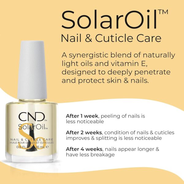 CND Cuticle Couple, SolarOil + Cuticle Eraser, Natural Blend Oils, Moisturizes and Conditions Skin, Gentle Exfoliator, 0.5 fl oz.