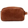 Genuine Leather Travel Toiletry Bag – Makeup, Shaving Organizer, Dopp Kit for Men & Women, Durable & Stylish Travel Accessory