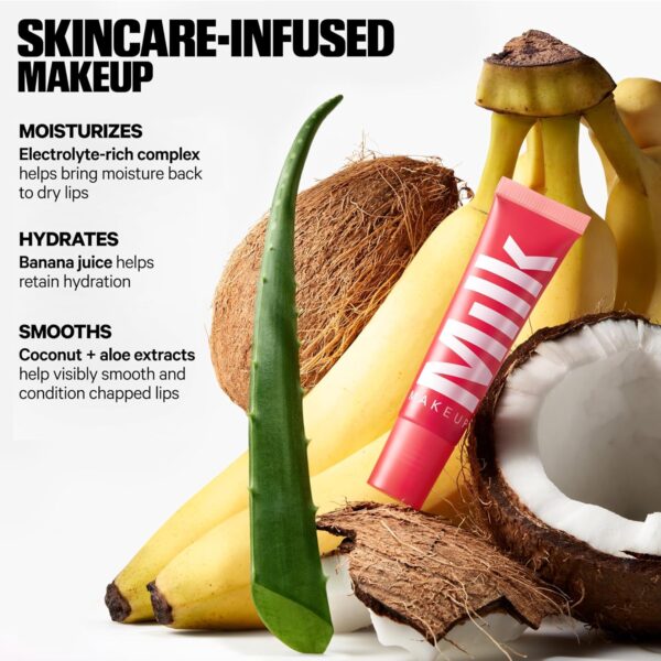 Milk Makeup Balmade Electrolyte Lip Balm – Hydrating, Sheer Gloss Nourishes + Replenishes Moisture – Clean, Vegan Formula with High-Shine Finish