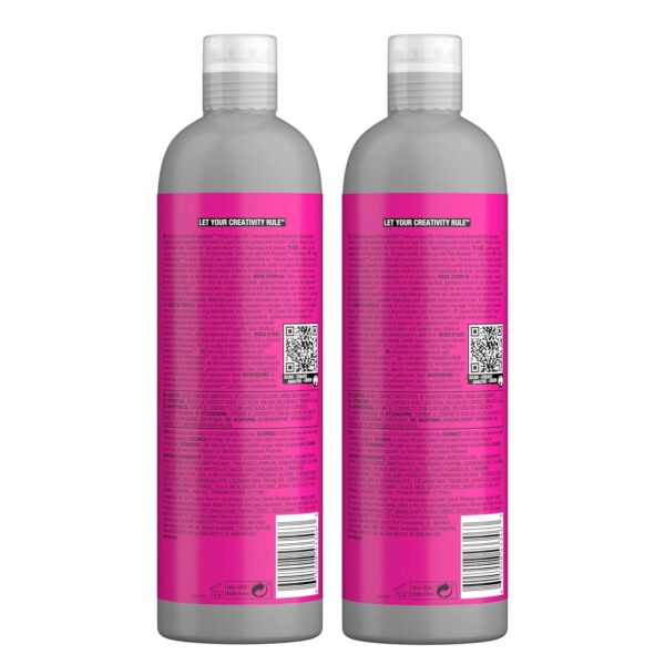 Bed Head by TIGI Frizz Control Shampoo and Conditioner Set for Dry Hair, Self Absorbed Nourishing Hair Care to Visibly Repair and Strengthen Hair From Within, 25.36 Fl oz, 2 Pack