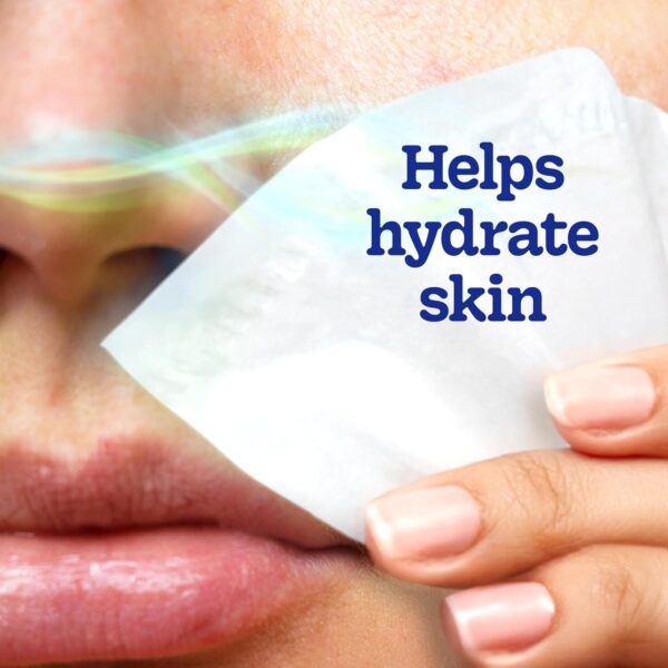 Kleenex Cooling + Aloe Facial Tissues, 4 Cube Boxes, 50 Tissues Per Box, 2-Ply