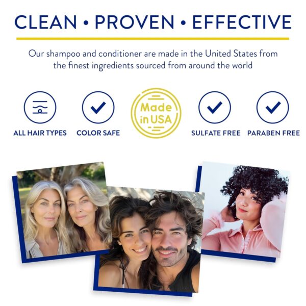 Routine Wellness Anti-Thinning Shampoo for Thinning Hair - Biotin DHT Blocker Women & Men - Color Safe Shampoo for Hair Loss & Healthy Hair - Rose Hips - 14oz