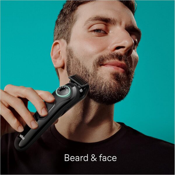 Braun All-In-One Style Kit Series 3 3430, 3-in-1 Trimmer for Men with Beard Trimmer, Ear & Nose Trimmer, Hair Clippers, Ultra-Sharp Blade, 20 Length Settings, Washable
