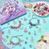 Charm Bracelet Making Kit & Unicorn/Mermaid Girl Toy- ideal Crafts for Ages 8-12 Girls who Inspire Imagination and Create Magic with Art Set and Jewelry Making Kit