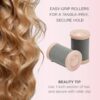 Conair Double Ceramic Hot Rollers for Long, Medium, and All Hair - Hair Curler - Hair Roller Clips Included - 1 1/2-inch Rollers
