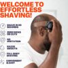 FlexSeries Electric Head & Body Hair Shaver - Mens Cordless Rechargeable Wet/Dry Skull Bald Head Back & Groin Waterproof Razor with Rotary Blades, Clippers, Nose Trimmer, Brush, Massager