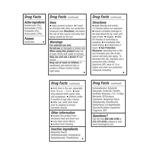 Neutrogena Beach Defense Sunscreen Stick SPF 50, 1.5 oz, Hands-Free Application, Oxybenzone Free Sunscreen for Face & Body, Water-Resistant Sun Protection, Travel Size