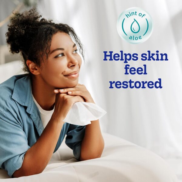 Kleenex Cooling + Aloe Facial Tissues, 4 Cube Boxes, 50 Tissues Per Box, 2-Ply