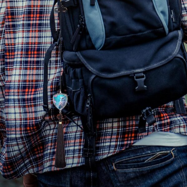 Owl Animal Car Pendant Crystal Car Rearview Mirror Charms Hanging Ornaments Love