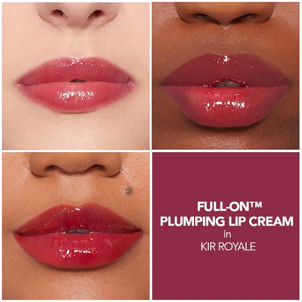BUXOM Full-On Plumping Lip Cream, Lip Plumper Gloss, Enhancing Tinted Lip Plumper, Moisturizing Lip Gloss with Peptides and Vitamin E, Cruelty Free