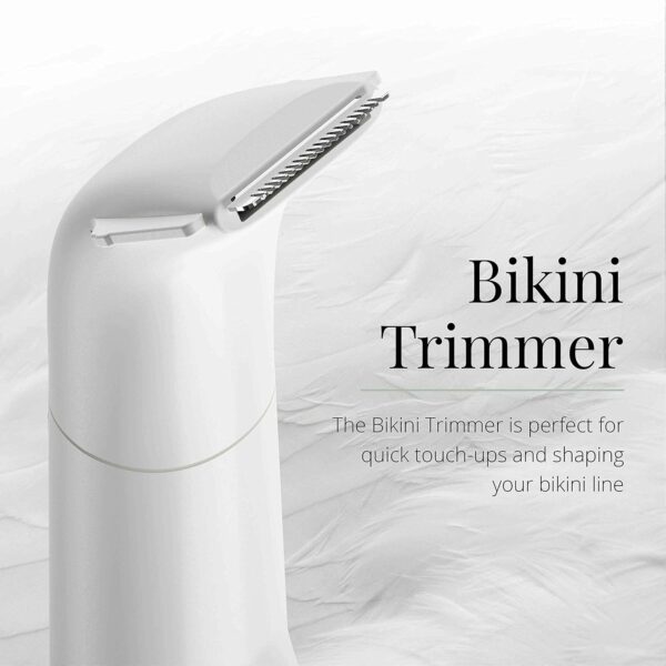 Remington Smooth & Silky Body & Bikini Kit, Cordless bikini trimmer and shaver for women, Waterproof for grooming in the shower, White/Green