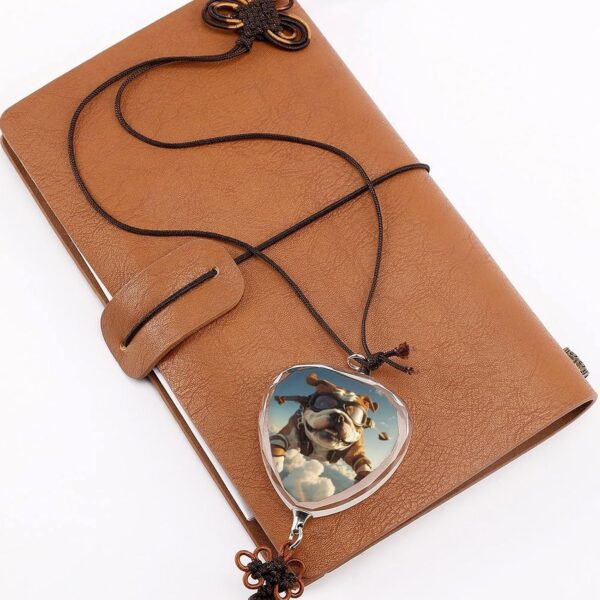 Sporty Bulldog Animal Car Pendant Crystal Car Rearview Mirror Charms Hanging Ornaments Love