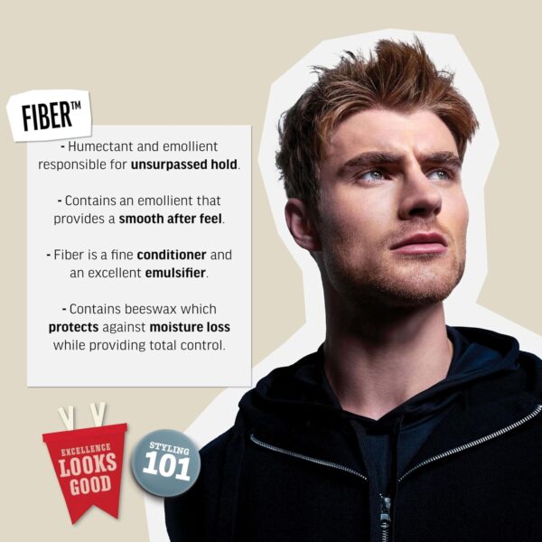 American Crew Men's Hair Fiber, Like Hair Gel with High Hold & Low Shine, 3 oz