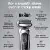 Braun Electric Razor for Men, Series 7 360 Flex Head Foil Shaver with Precision Beard Trimmer, Rechargeable, Wet & Dry and Travel Case, Black, 5 Piece Set