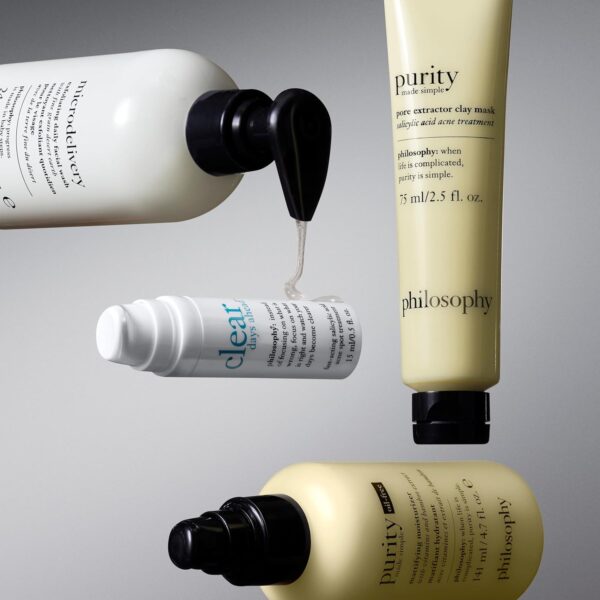 philosophy purity made simple pore extractor clay face mask - with purifying white kaolin clay, salicylic acid & natural exfoliants – removes impurities and reduces the appearance of pores
