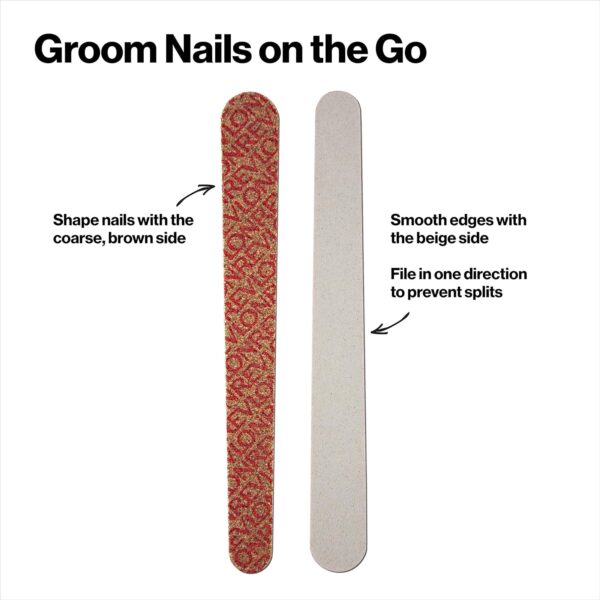 Revlon Compact Nail File, Dual Sided Emery Boards, Manicure Essentials, Smooths & Shapes Nails, Easy to Use (Pack of 10)