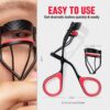 Revlon Extra Curl Lash Curler, Gives an All Day Dramatic Curl, with Finger Grips for a Non Slip Grip, Easy to Use, 1 Count