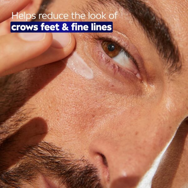 NIVEA Men Age Defense Eye Cream with Hyaluronic Acid, 24-Hour Hydrating Under Eye Cream for Men Helps Reduce Look of Crow’s Feet, Fine Lines and Dark Circles, 0.5 Fl Oz Tube