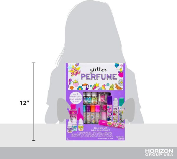 Just My Style Glitter Roller Perfume by Horizon Group USA Multi-color, 10 x 9 x 13.5