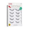 KISS Looks So Natural False Eyelashes Multipack #03, Lightweight & Comfortable, Delicate Volume, Natural-Looking, Tapered End Technology, Reusable, Cruelty-Free, Contact Lens Friendly, 5 Pairs