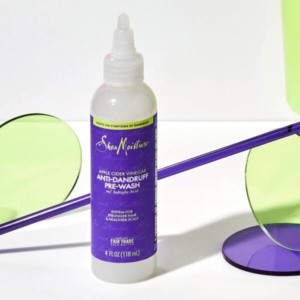 SheaMoisture Hair Care System Anti-Dandruff Pre-Wash For Stronger Hair & Healthier Scalp Formulated With Apple Cider Vinegar Fair Trade Shea Butter For Soft, Smooth Hair 4oz