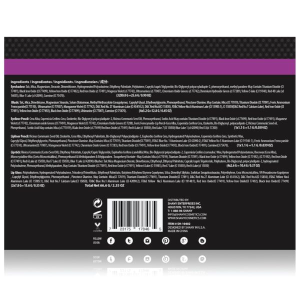 BRAND NAME Carry All Makeup Train Case with Pro Makeup and Reusable Aluminum Case - Silver