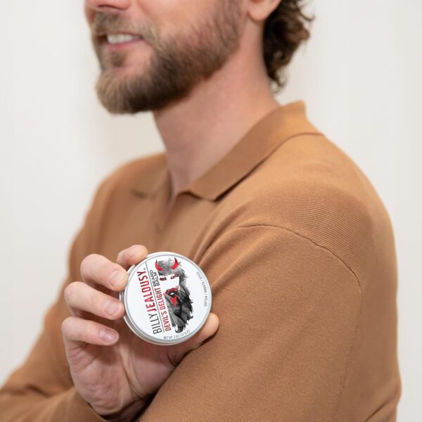 Billy Jealousy Beard Balm with Light Hold & Low Shine, Everyday Beard Styling Balm Loaded With Coconut, Shea & Sunflower Oils For Smooth & Nourished Facial Hair & Skin