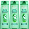 Garnier Fructis Pure Clean Purifying Shampoo, Silicone-Free, 12.5 Fl Oz, 3 Count (Packaging May Vary)
