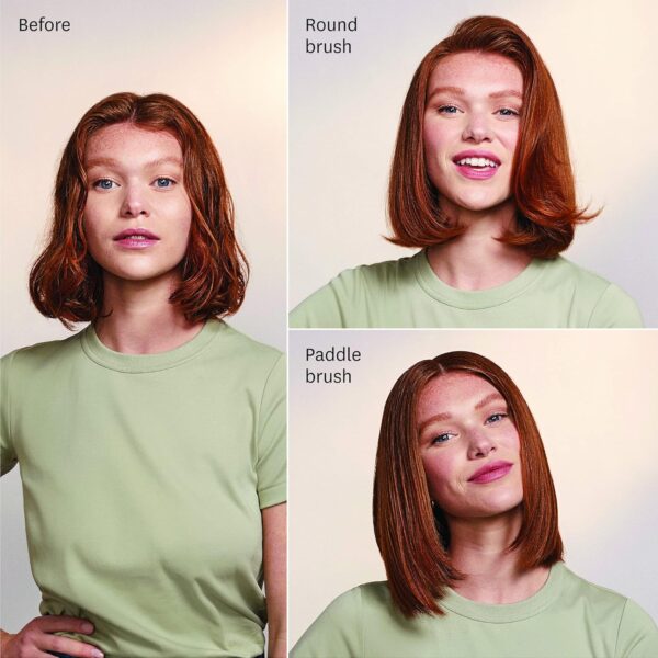 T3 AireBrush Duo Interchangeable Hot Air Blow Dry Brush with Two Attachments � Includes 15 Heat and Speed Combinations, T3 IonFlow Technology, Volume Booster Switch, Lock-in Cool Shot