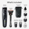 Braun All-in-One Style Kit Series 5 5470, 9-in-1 Trimmer for Men w/Beard Trimmer, Body Trimmer for Manscaping, Gillette Fusion5 ProGlide Razor, 40 Length Settings, Rechargeable Battery, Cordless