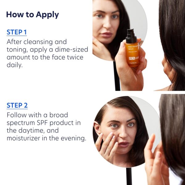 PCA SKIN Total Strength Serum - Plumping & Firming Skin Treatment with Epidermal Growth Factors & Peptides (1 oz)