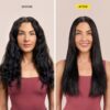 Drybar The Brush Crush Heated Straightening Brush | One Step Hair Straightener Brush, Smooth and Style for Frizz-free Hair, Works With All Hair Types
