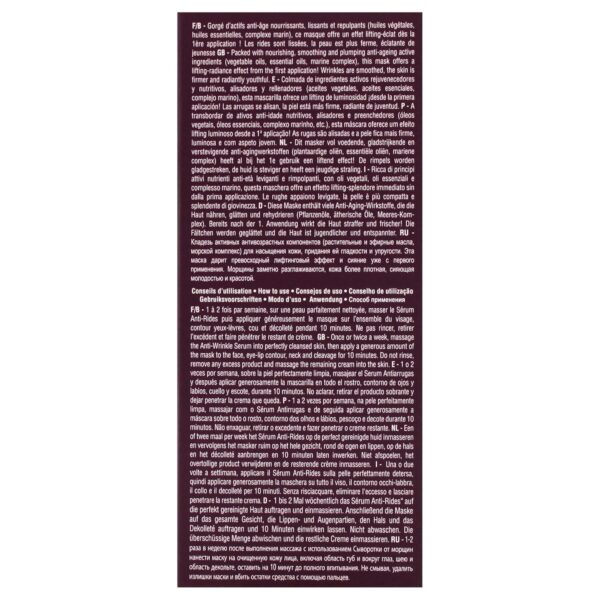 Phyts Anti-Wrinkle Firming Mask - Lifting and Plumping Face Mask - Anti-Aging Ingredients Smoothes Wrinkles - Lemon Essential Oil Tones Skin - 1.4 oz