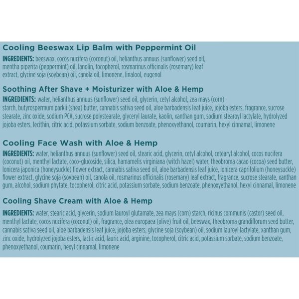 Burt's Bees Gifts Ideas - Grooming Essentials Kit, 4 Products for Men - Cooling Face Wash, Shave Cream, Soothing Moisturizer After Shave & Original Beeswax Lip Balm