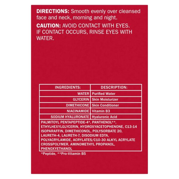 Olay Hyaluronic Acid Face Moisturizer, Instant Hydration for Women, Fragrance-Free - Dry Skin Solution, Glowing, Smoothing, Plumping, Renewing - Niacinamide, Amino Peptides 1.7 Oz