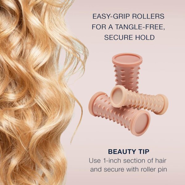Conair Double Ceramic Hot Rollers for Long, Medium, and All Hair - Hair Curler - Hair Roller Clips Included - 1/2 inch, 3/4 inch, and 1 inch Rollers