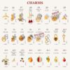 Add-on Charms, Initial, Zodiac, Birthstone, Heart, Moon, Sun, Stainless Steel Charms for Bracelets, Birthday Gifts for Her – Add-on-charms