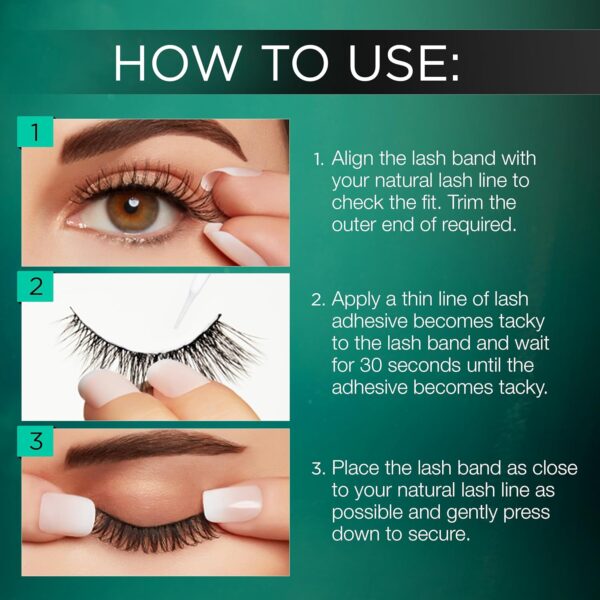 Ardell False Eyelashes Natural 110 Black, 1 pack (5 pairs per pack)