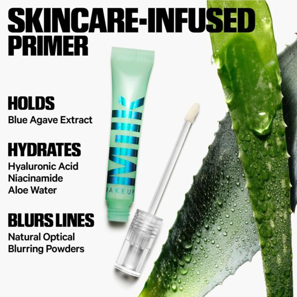 Milk Makeup Hydro Grip Eye Primer with Hyaluronic Acid – Clear Primer for Eyeshadow + Undereye Concealer – Grips Makeup, Hydrates + Smooths Skin for Crease-Free, Long-Lasting Wear – 0.29 oz