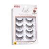 KISS Lash Couture Naked Drama Collection False Eyelashes Multipack 01 with Cushion Flexi Band, Style 'Ruffle', Full & Fluffy Volume, 4 Pairs Fake Eyelashes