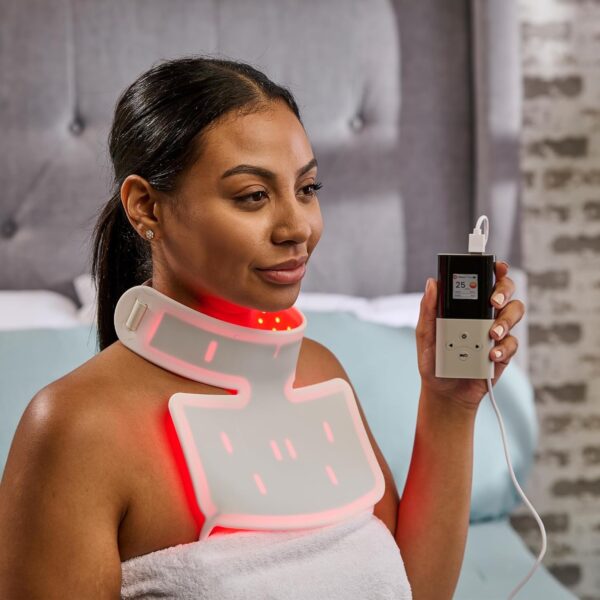 Lifepro Red Light Therapy Face Mask - LED Light Therapy Mask with 3 Colors for Face and Neck - Portable Skin Care Device for at-Home Facials